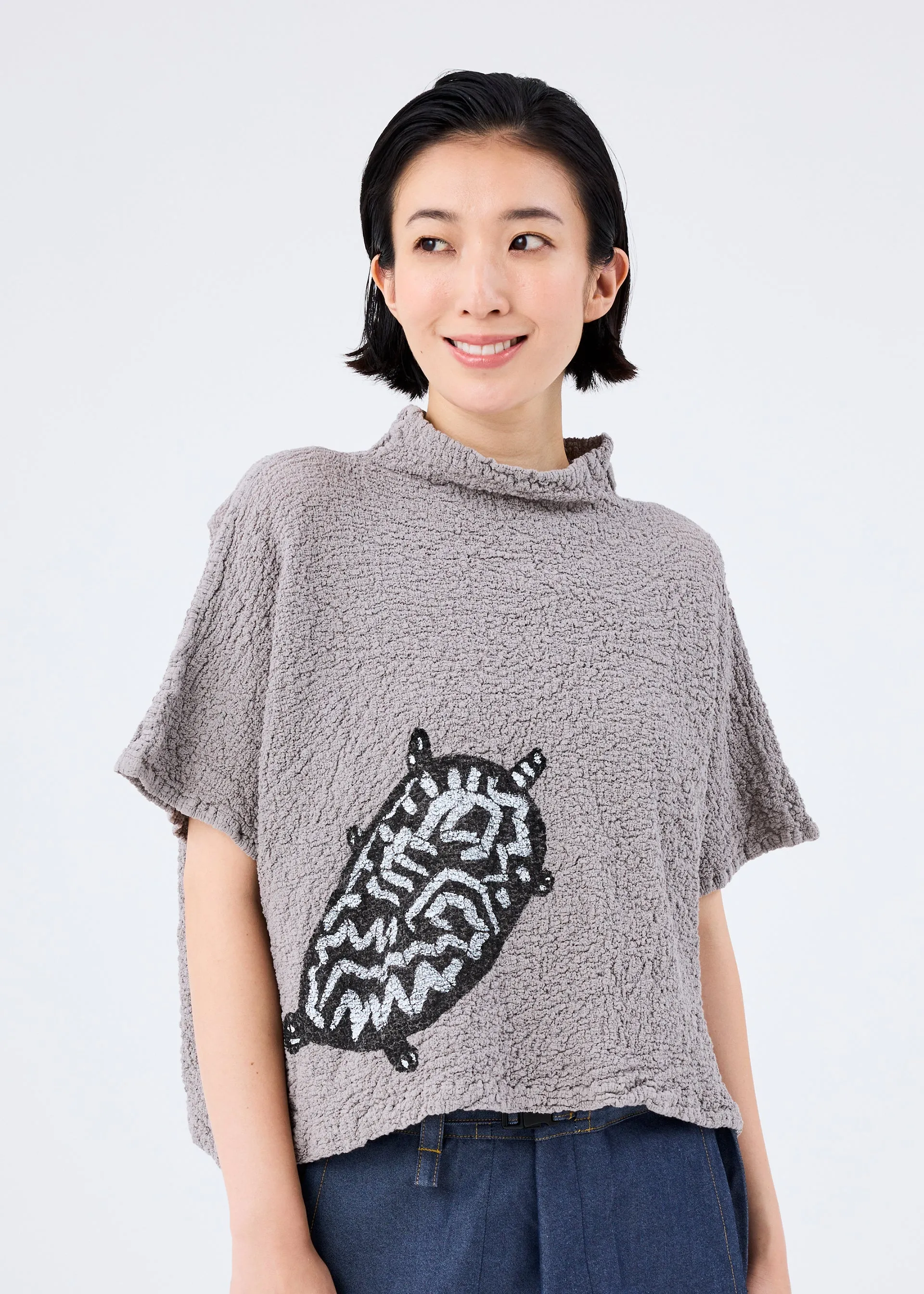 ANIMAL PATTERN PRINT CAULIFLOWER TOP | Parallel