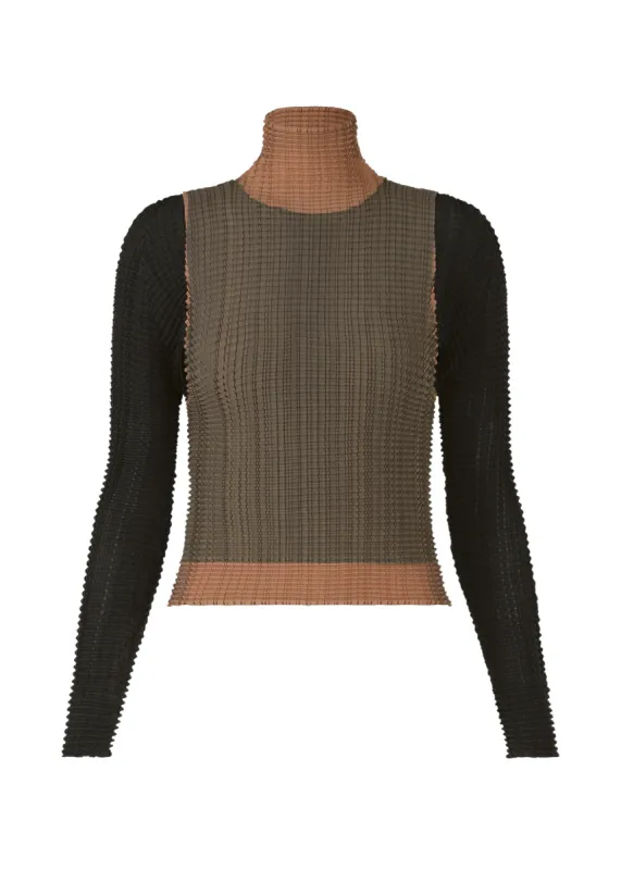 LAYERED COLOR PLEATS TOP made by Issey Miyake