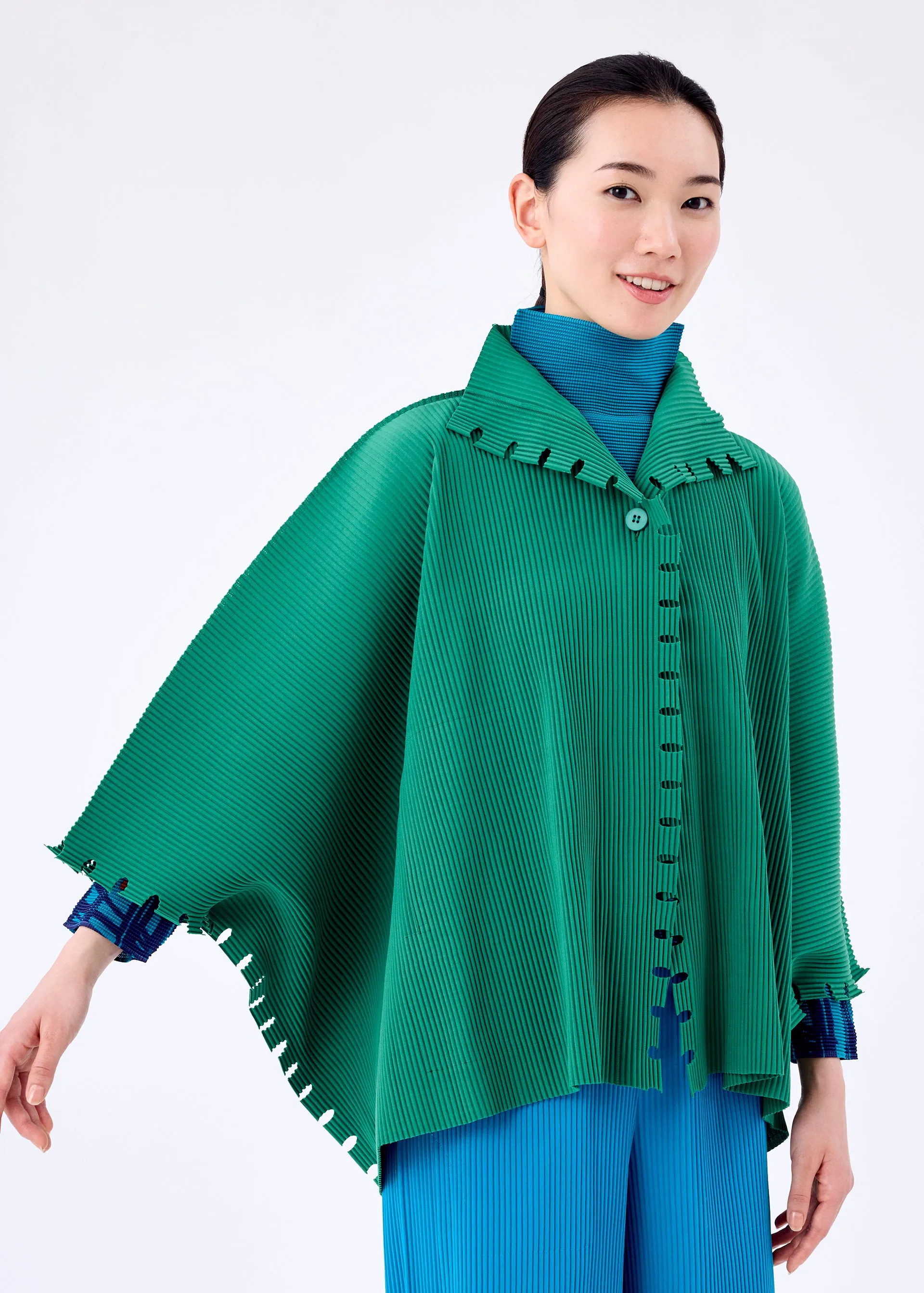BOLD FRINGE PLEATS CARDIGAN sold by Issey Miyake product image thumbnail 5