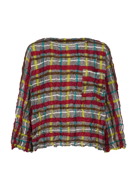 BRUSHED CHECK MERINGUE made by Issey Miyake