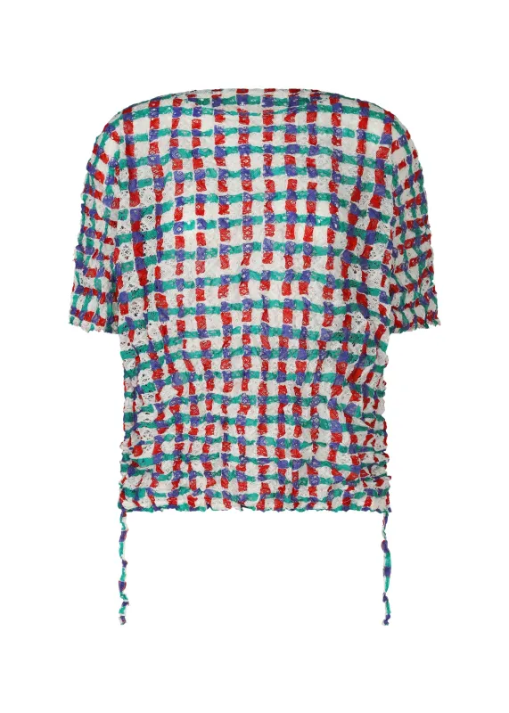 DRAWING CHECK LACE MERINGUE sold by Issey Miyake