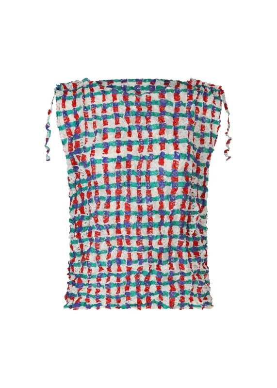 DRAWING CHECK LACE MERINGUE sold by Issey Miyake