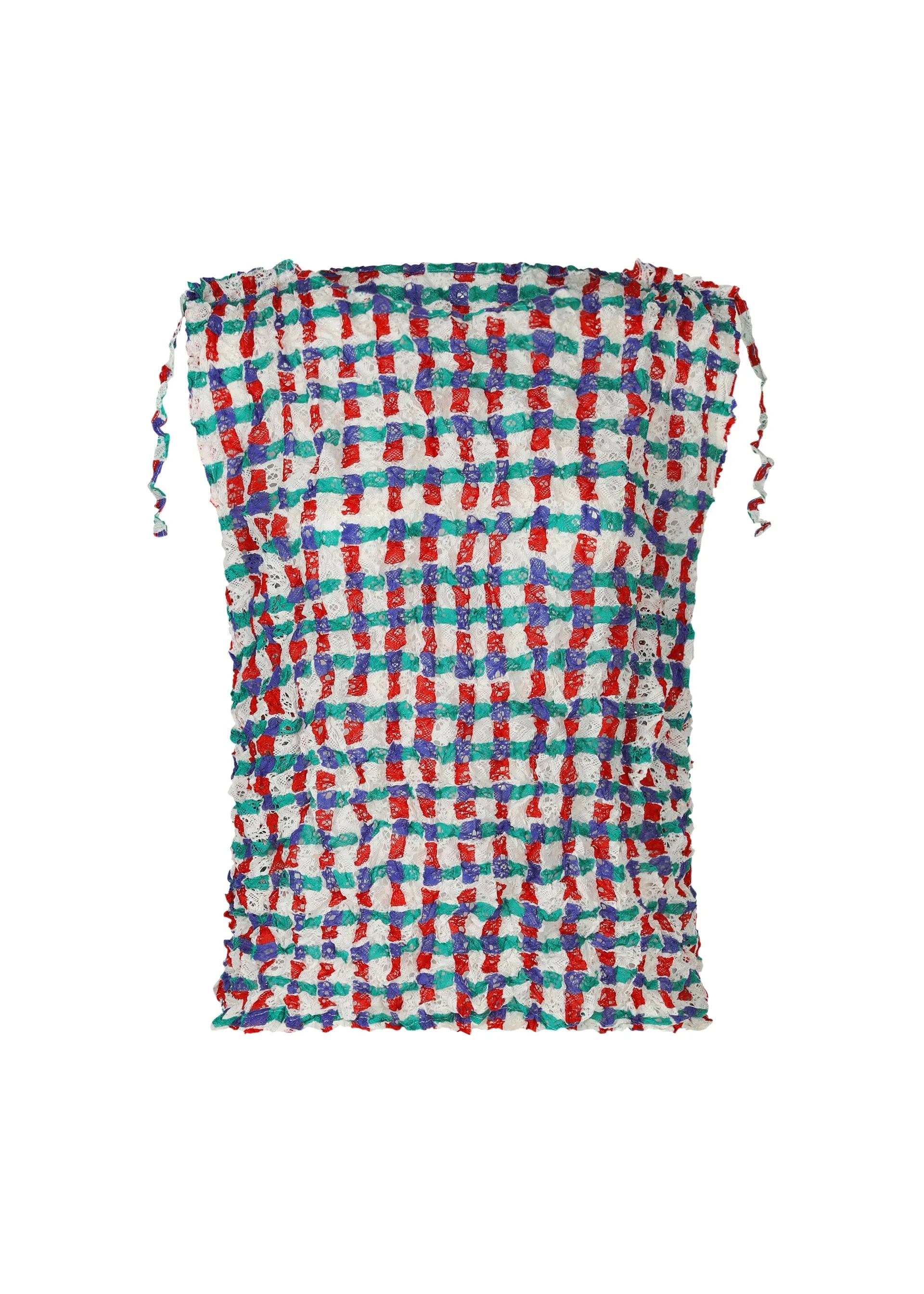 DRAWING CHECK LACE MERINGUE sold by Issey Miyake