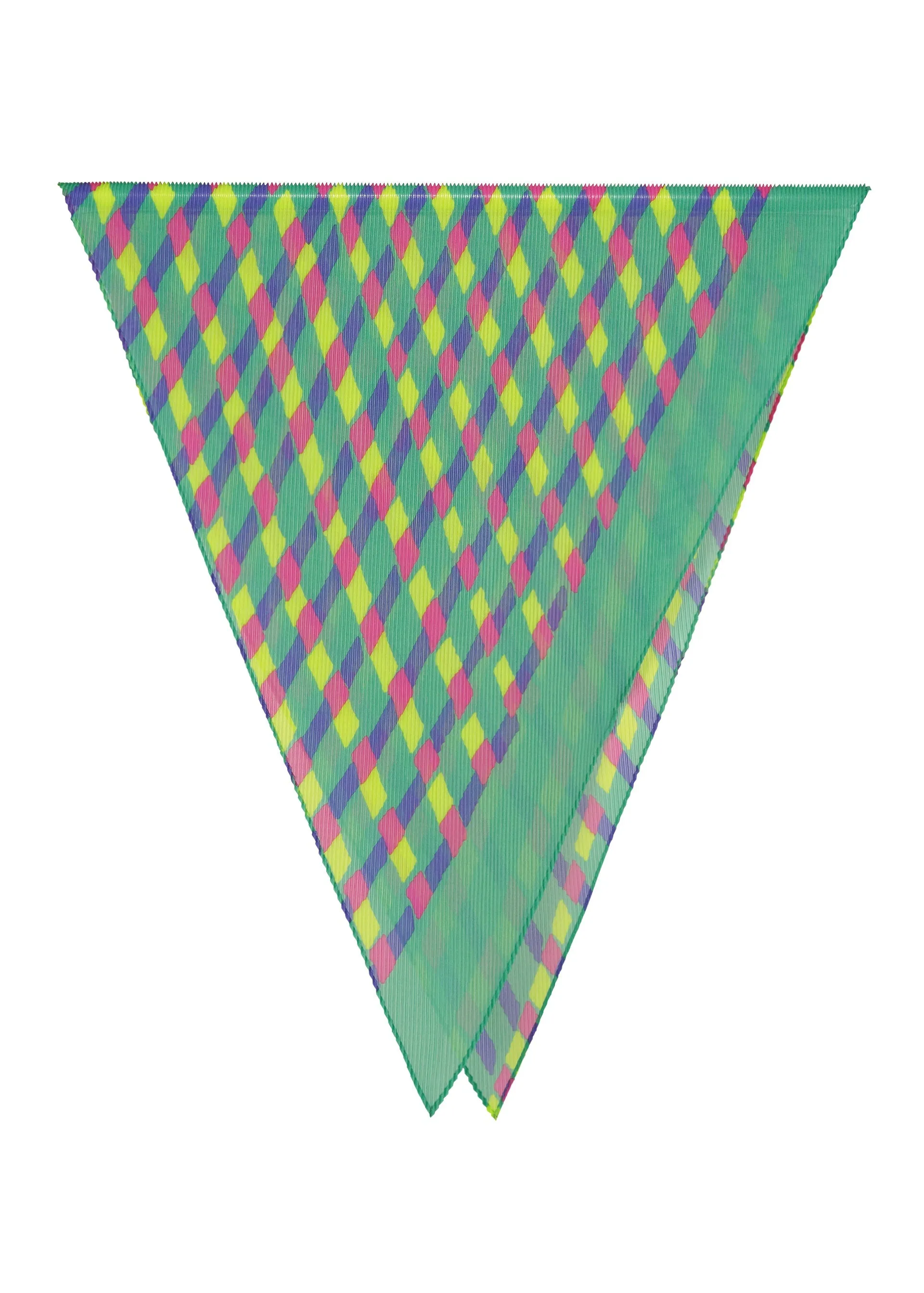 DRAWING CHECK PLEATS STOLE sold by Issey Miyake product image thumbnail 2