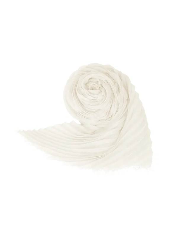 SILK WOOL PLEATS STOLE sold by Issey Miyake