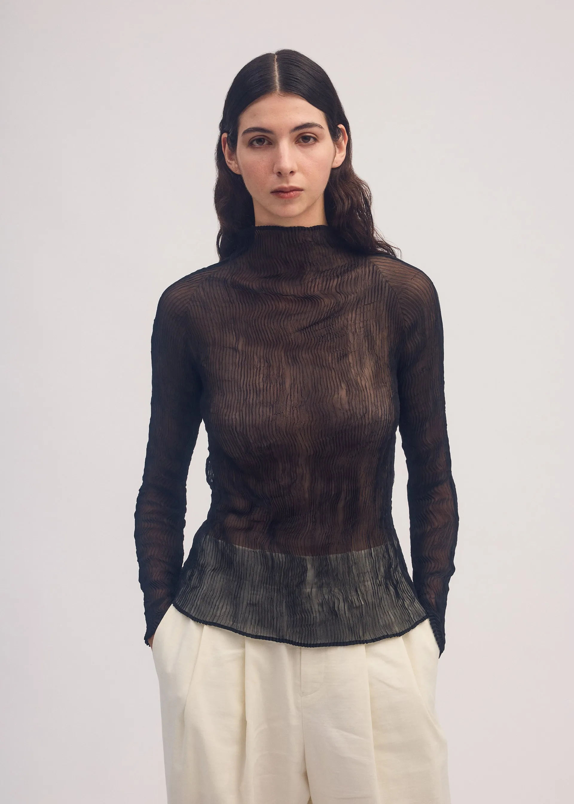 CHIFFON TWIST BK/WT sold by Issey Miyake product image thumbnail 5