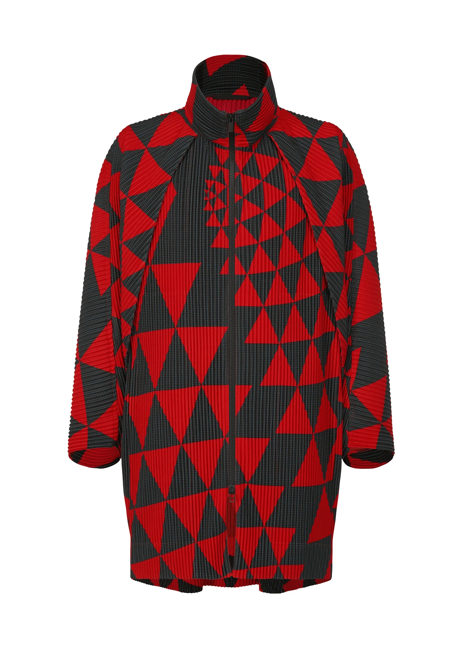 TRIANGULAR GRID COAT sold by Issey Miyake