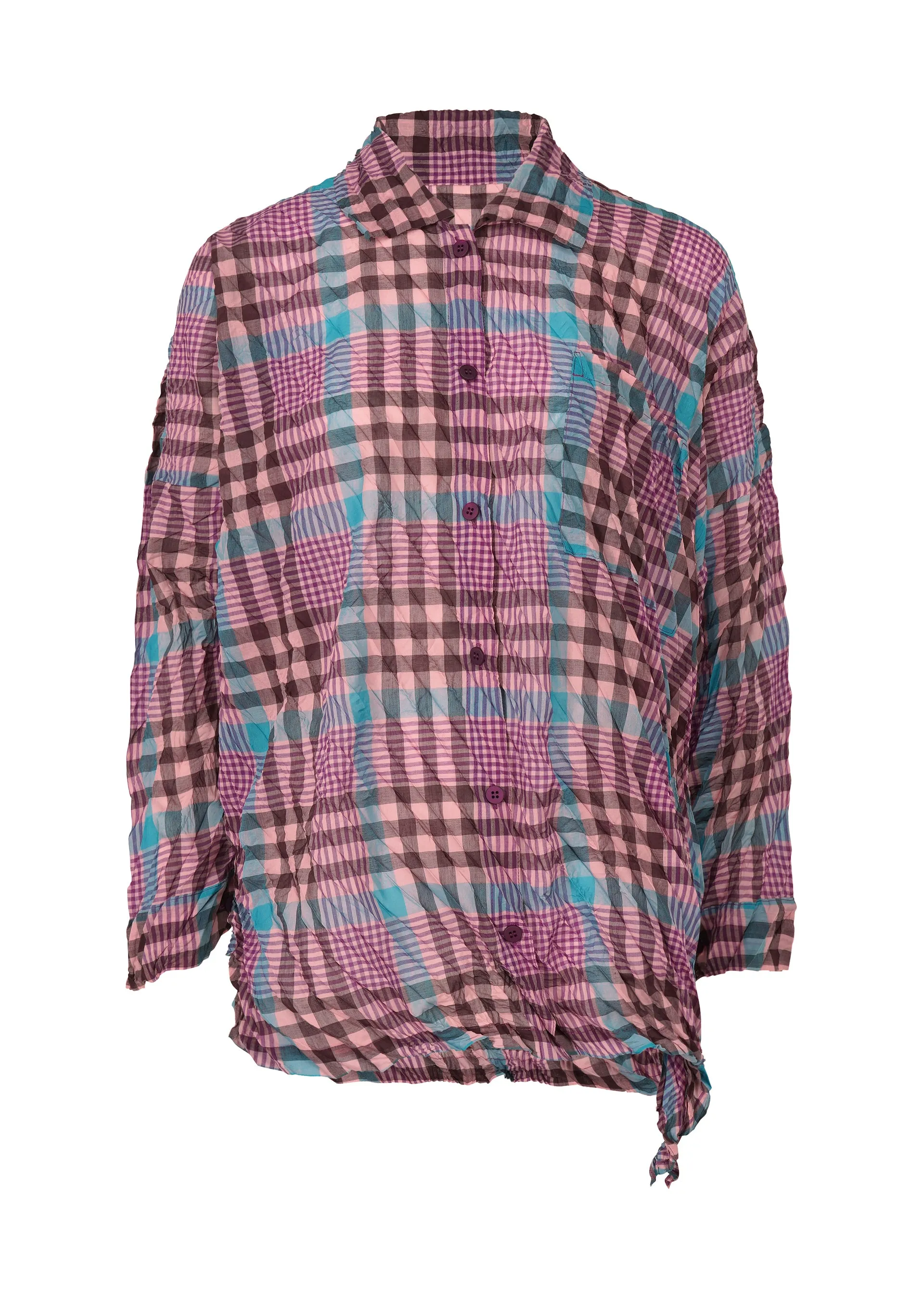 CHECK WHIPPED PLEATS SHIRT sold by Issey Miyake product image thumbnail 2