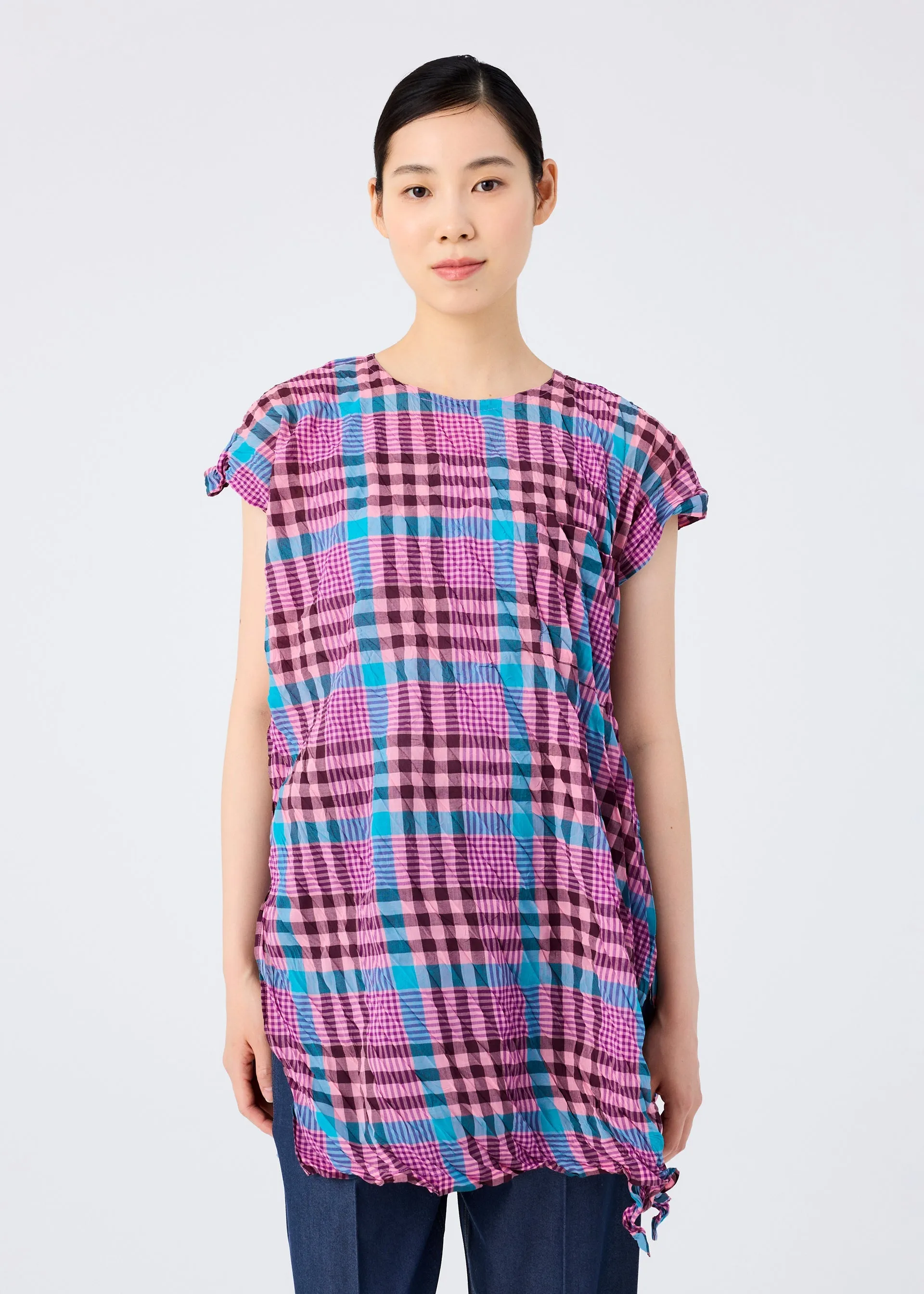 CHECK WHIPPED PLEATS SHIRT sold by Issey Miyake product image thumbnail 5