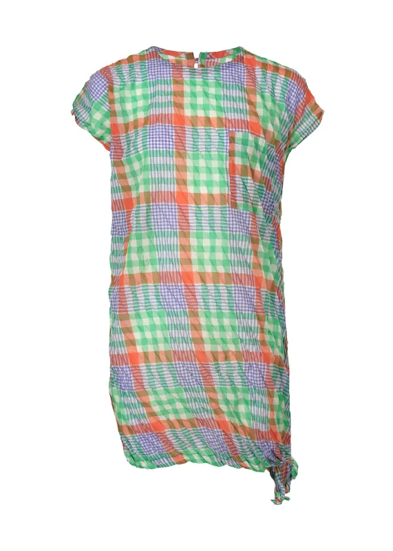 CHECK WHIPPED PLEATS SHIRT made by Issey Miyake