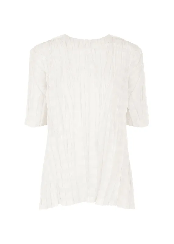 TWISTED BORDER SHIRT made by Issey Miyake