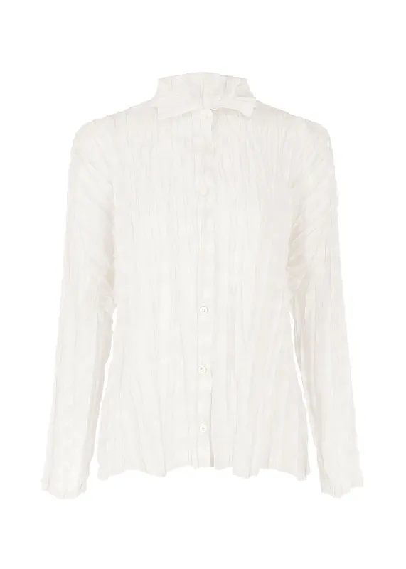 TWISTED BORDER SHIRT made by Issey Miyake