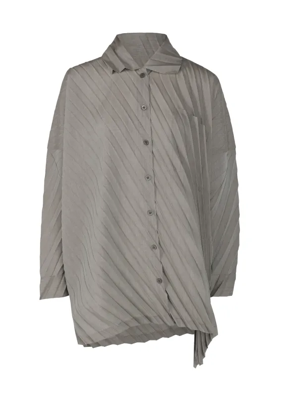 ANGLE PLEATS SHIRT made by Issey Miyake
