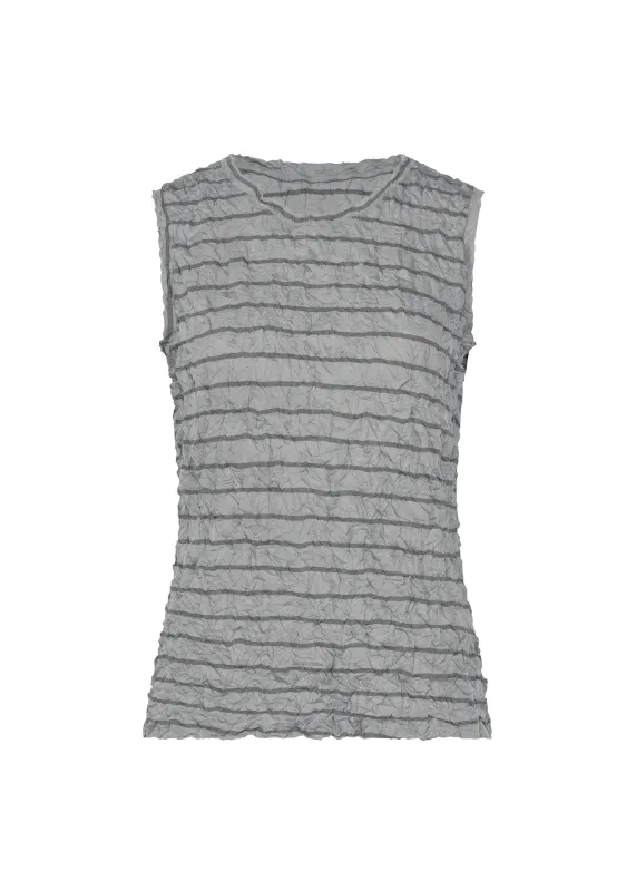 STRIPE MERINGUE T-SHIRT made by Issey Miyake