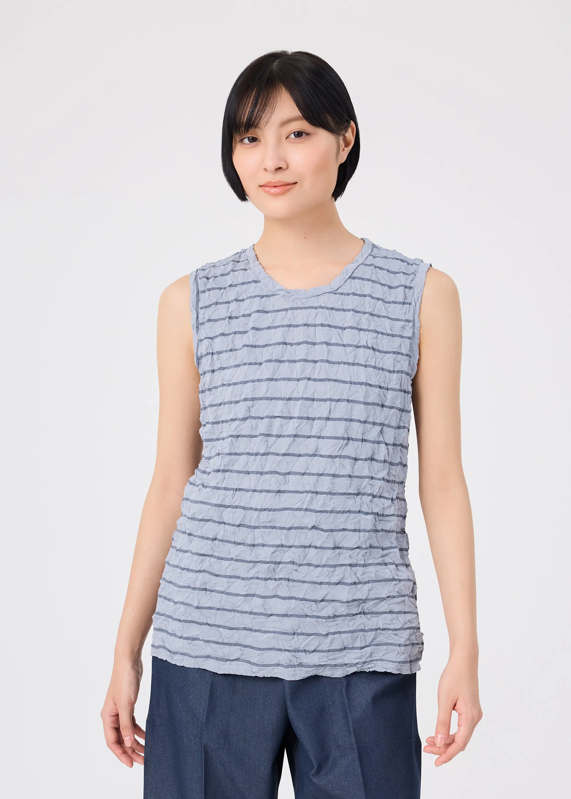 STRIPE MERINGUE T-SHIRT sold by Issey Miyake product image thumbnail 5