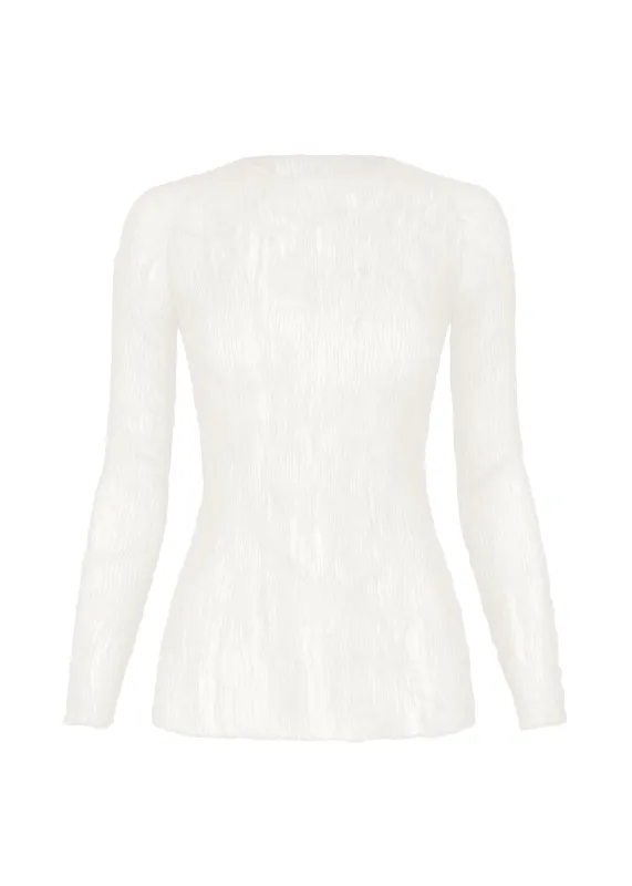 CHIFFON TWIST BK/WT made by Issey Miyake