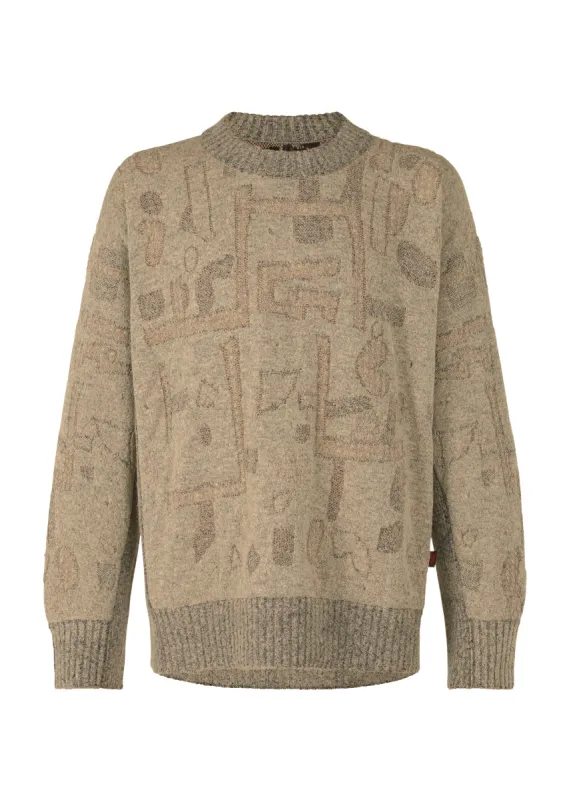 GEOMETRIC KNIT SWEATER sold by Issey Miyake