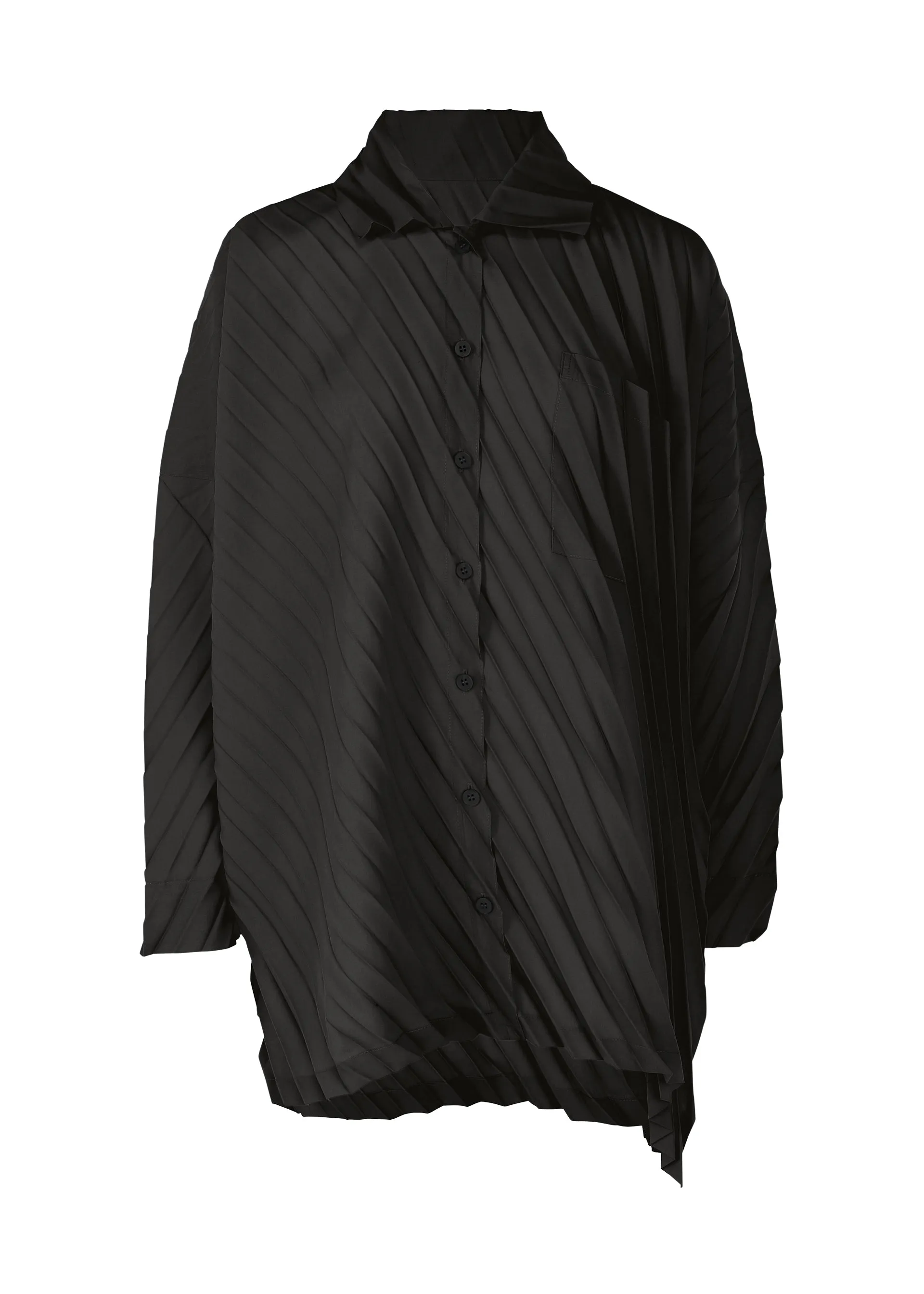 ANGLE PLEATS SHIRT TOP sold by Issey Miyake product image thumbnail 2