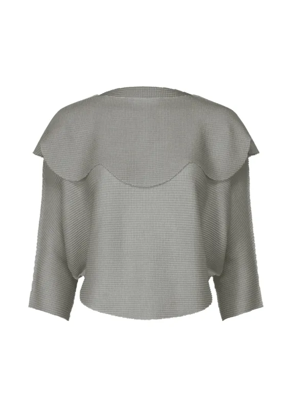 BASKET KNIT STRETCH PLEATS TOP made by Issey Miyake