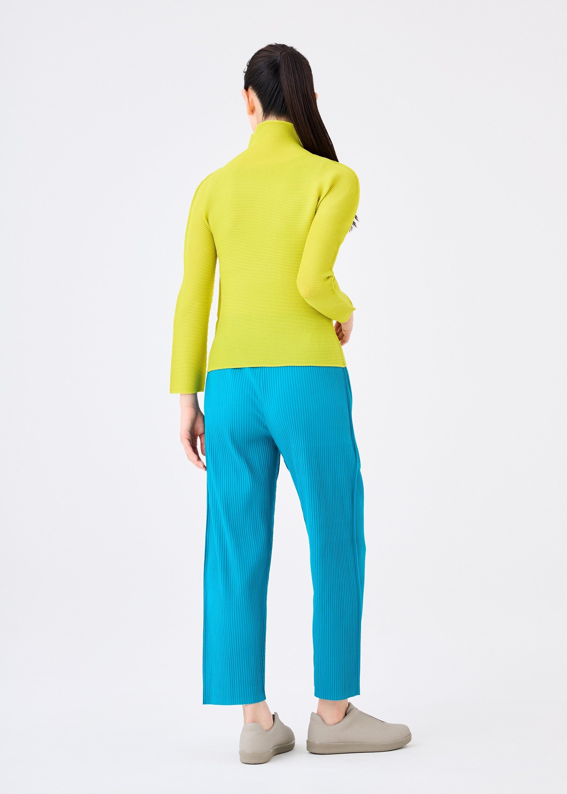 FINE KNIT PLEATS COLOR 2 PANTS sold by Issey Miyake product image thumbnail 3