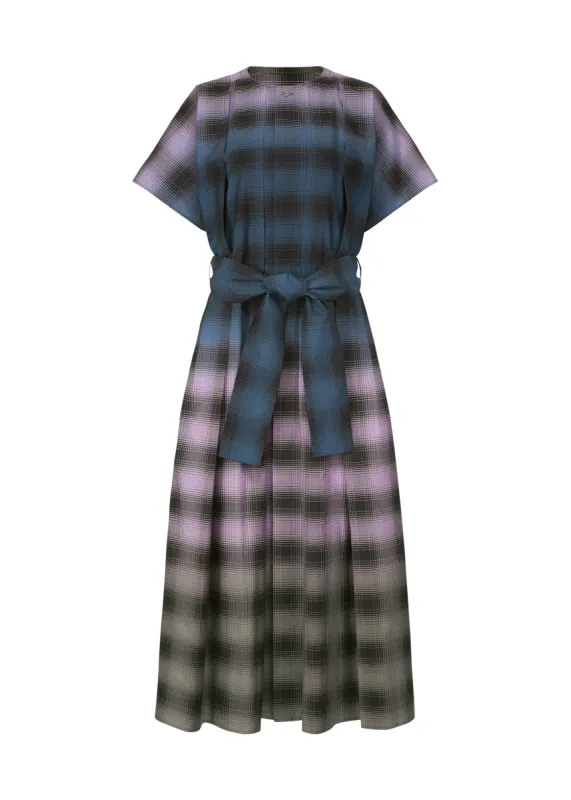 GRADATION CHECK DRESS made by Issey Miyake