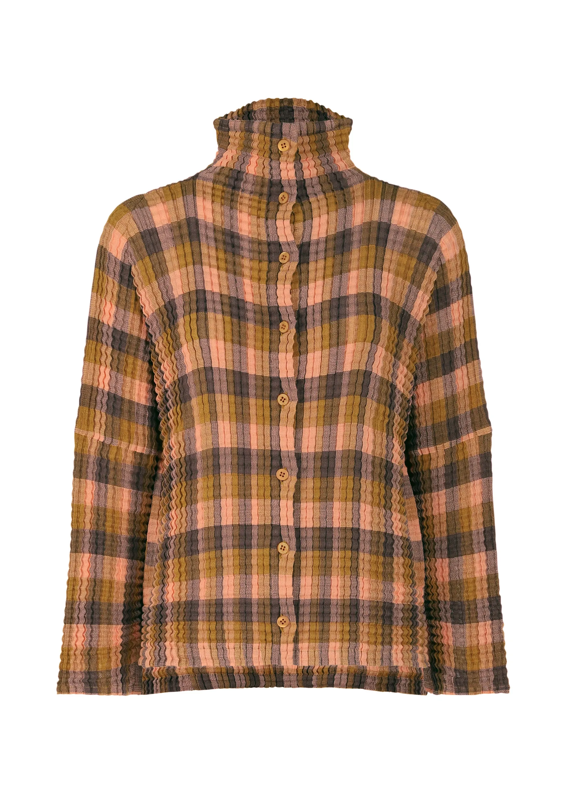 MESH CHECK PLEATS SHIRT sold by Issey Miyake product image thumbnail 2
