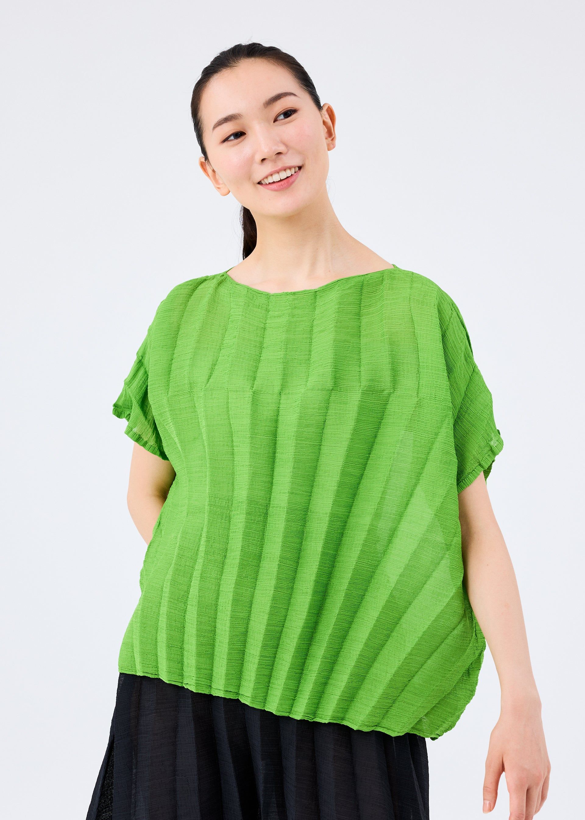 SECTOR SEE-THROUGH CREPE TOP sold by Issey Miyake product image thumbnail 4