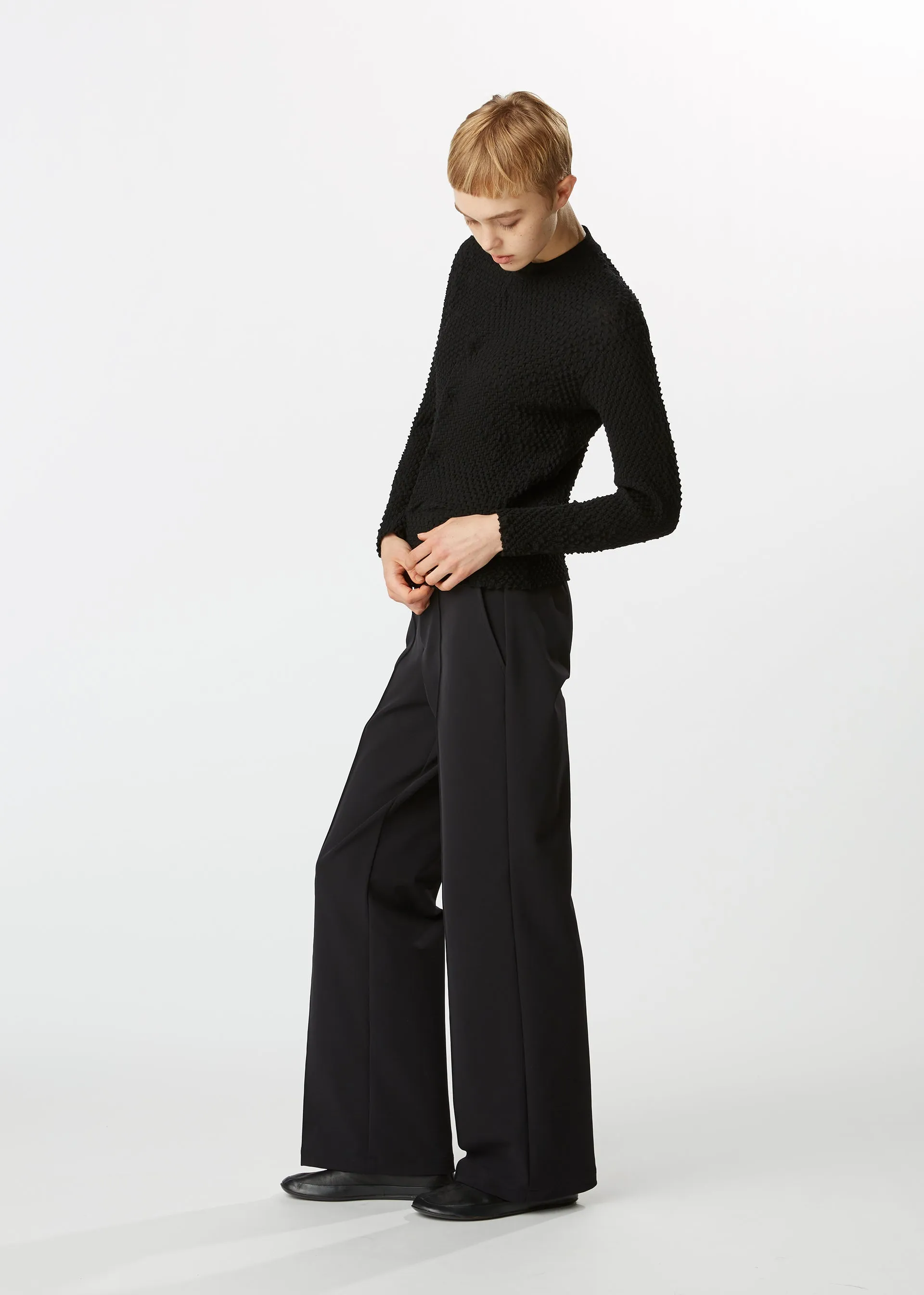 HIGH TWIST WOOL CARDIGAN sold by Issey Miyake product image thumbnail 3