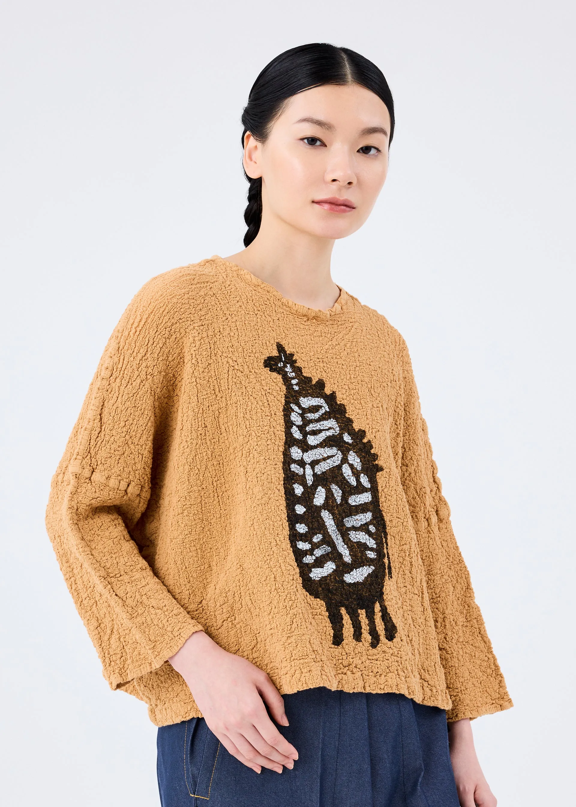 ANIMAL PATTERN PRINT CAULIFLOWER TOP sold by Issey Miyake product image thumbnail 4