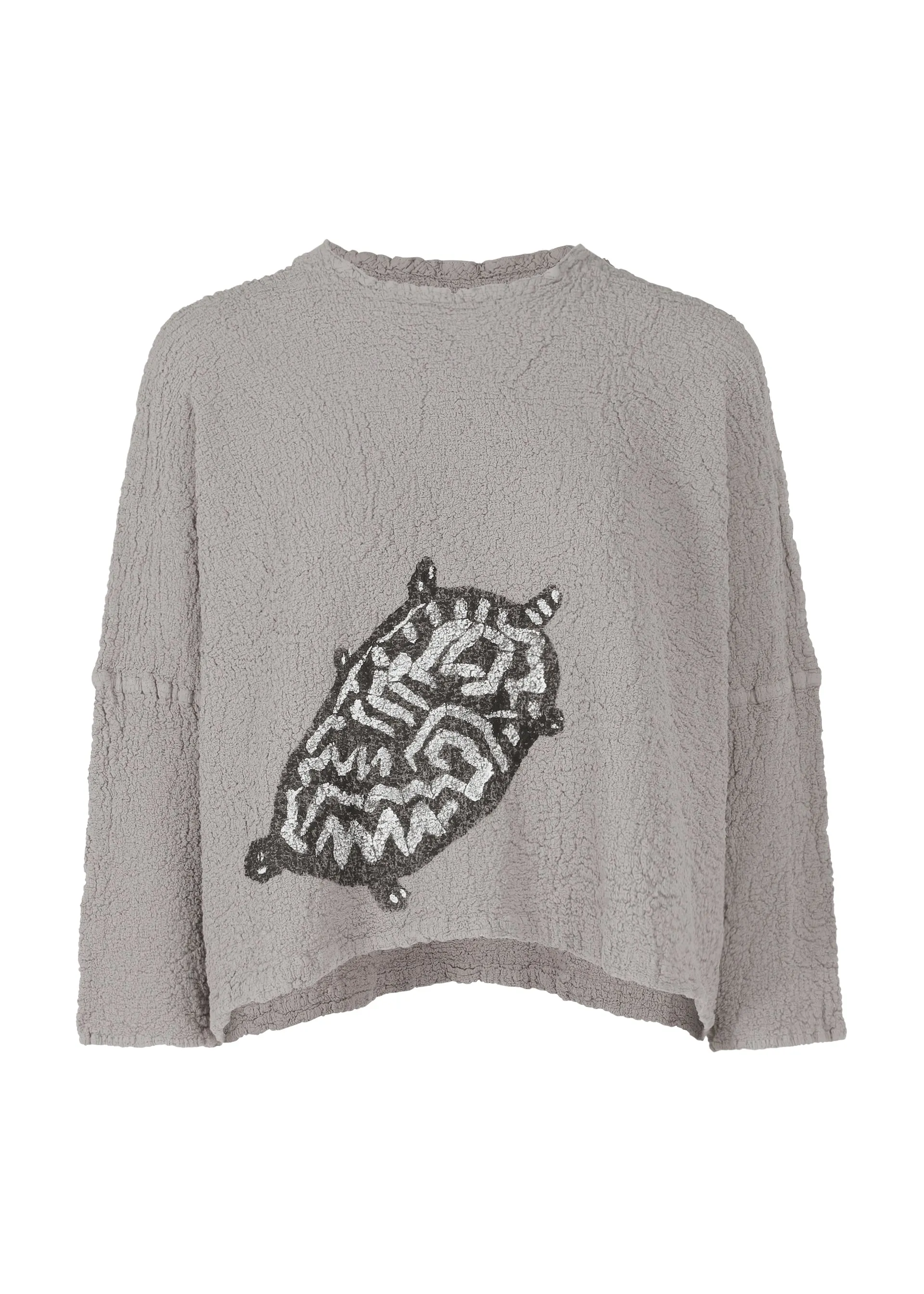 ANIMAL PATTERN PRINT CAULIFLOWER TOP sold by Issey Miyake