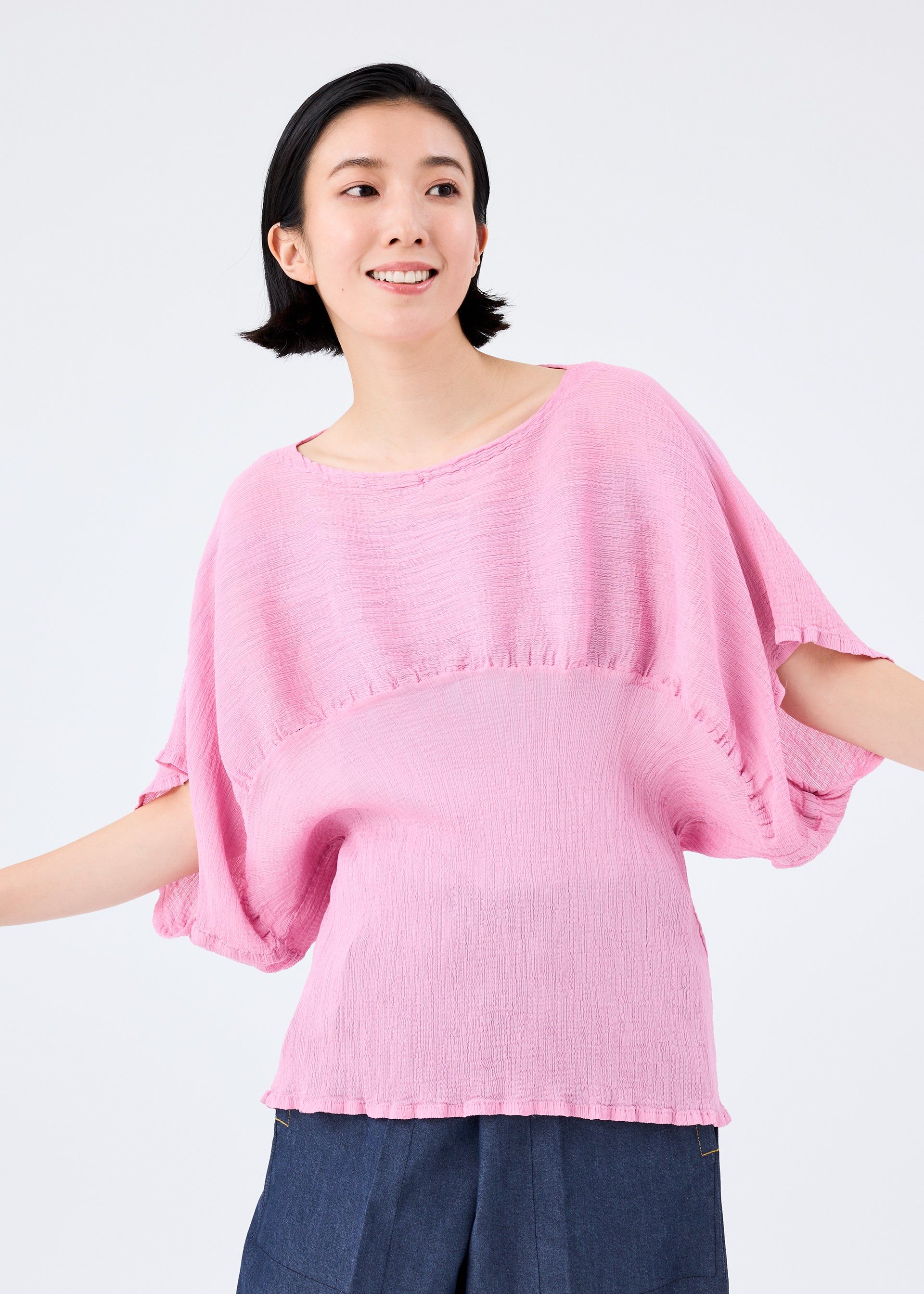 PETAL SEE-THROUGH CREPE TOP sold by Issey Miyake product image thumbnail 5