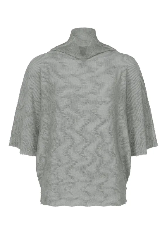 WAVE KNIT STRETCH PLEATS TOP sold by Issey Miyake