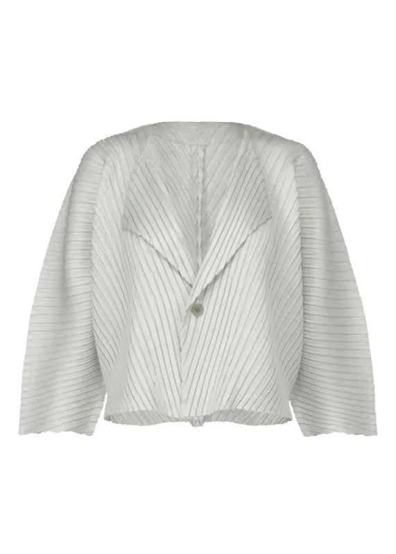 LINEN LIKE PLEATS CARDIGAN made by Issey Miyake