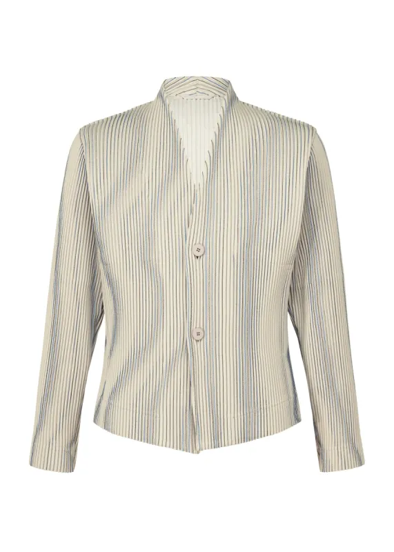 TWEED PLEATS JACKET sold by Issey Miyake
