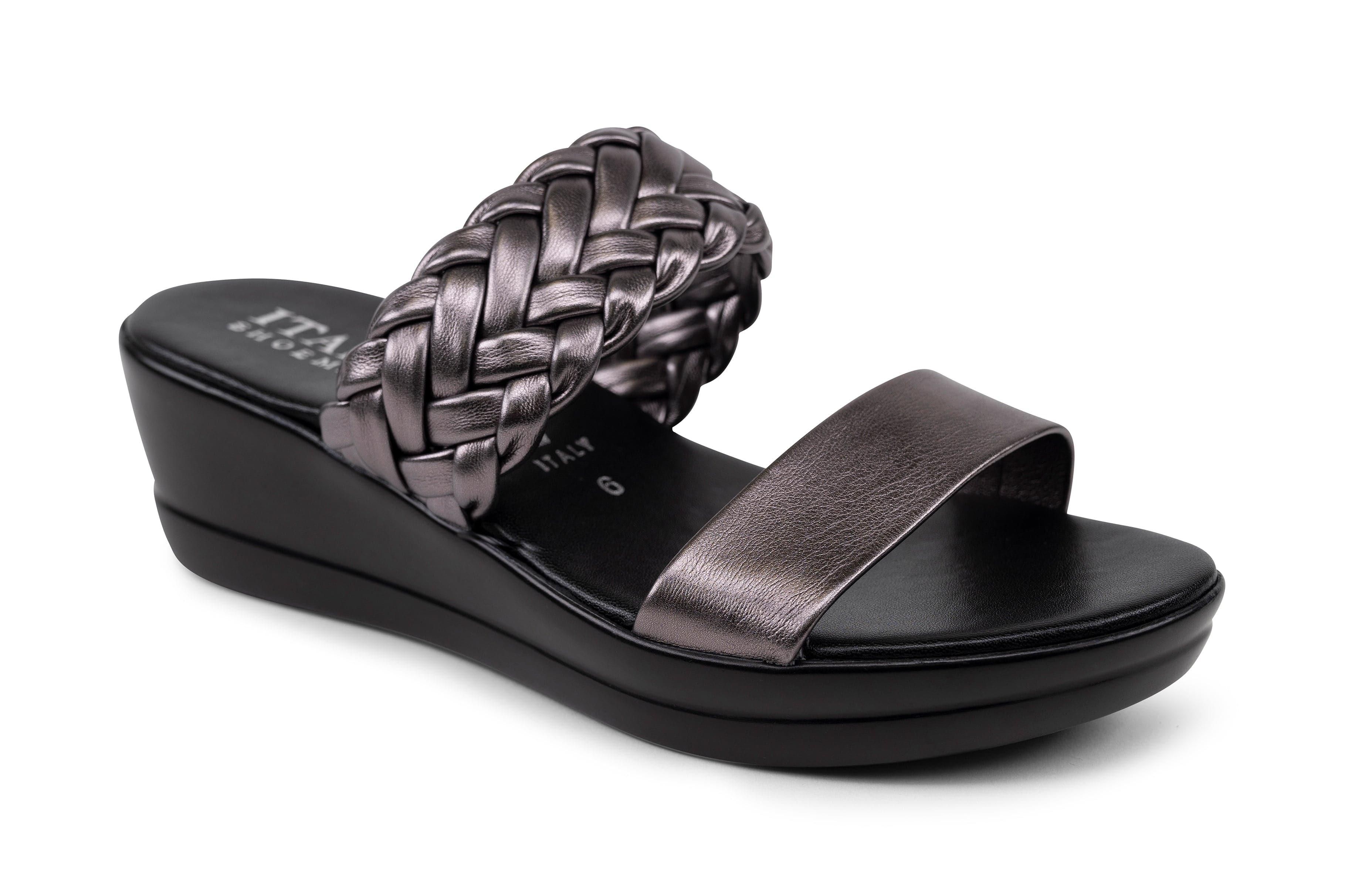 Tulay - Double Strap Wedge Sandal sold by Italian Shoemakers