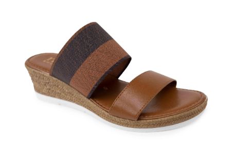 Gigi - Elastic Wedge Sandal sold by Italian Shoemakers