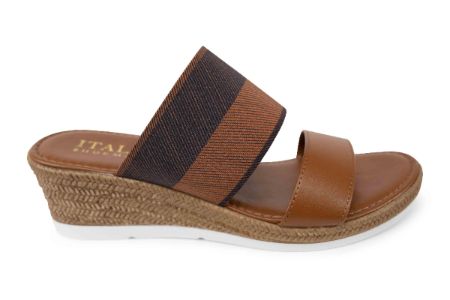 Gigi - Elastic Wedge Sandal sold by Italian Shoemakers