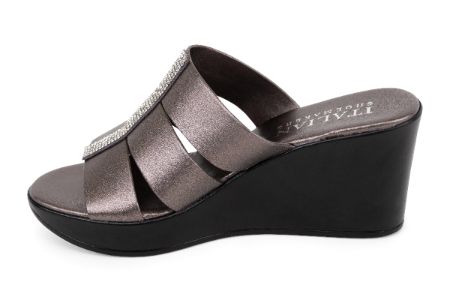 Marvina - Multi Strap Wedge Sandal sold by Italian Shoemakers