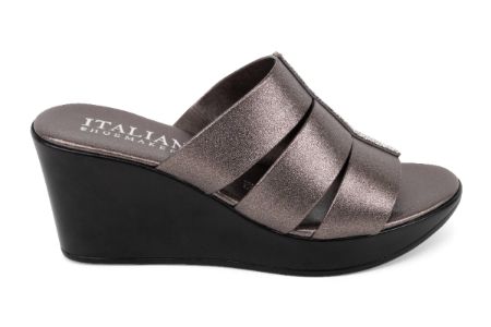 Marvina - Multi Strap Wedge Sandal sold by Italian Shoemakers