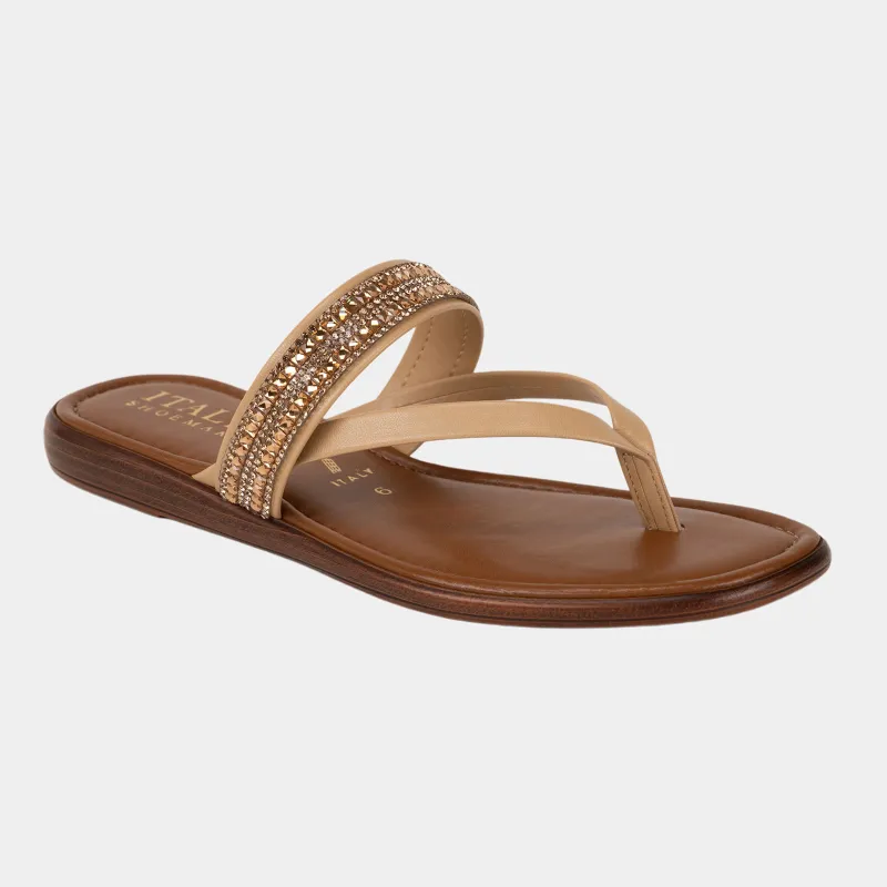 Lanna Flat Sandal sold by Italian Shoemakers