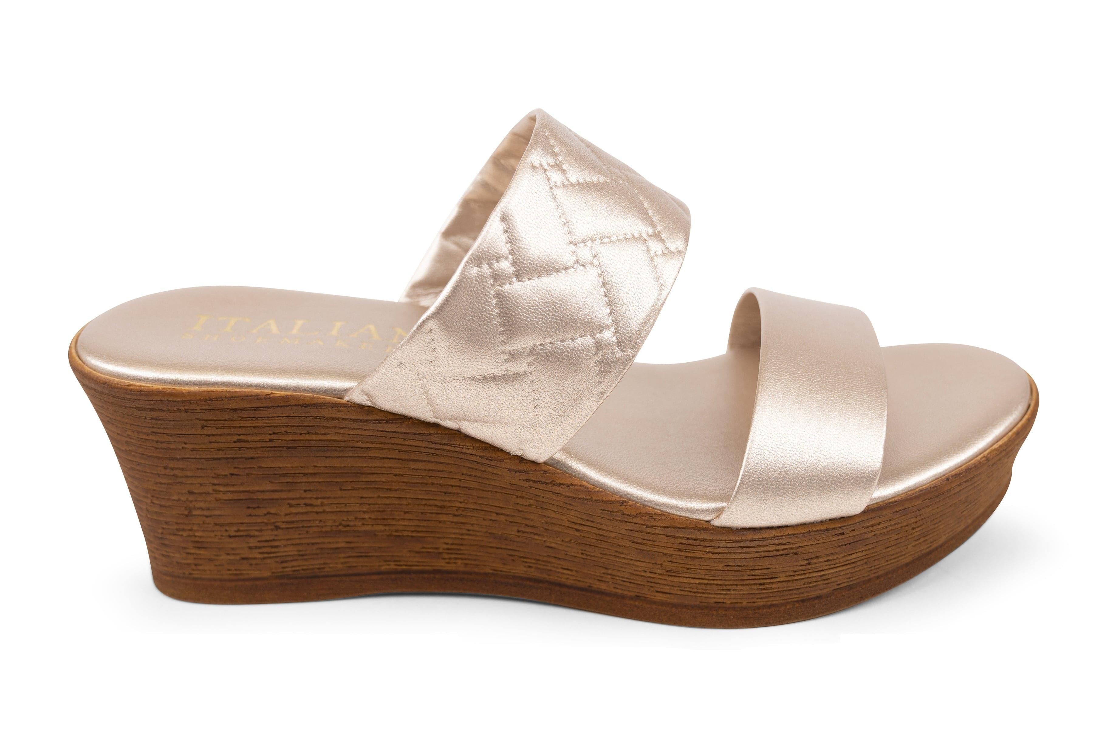 Mildie - Double Strap Wedge Sandal sold by Italian Shoemakers product image thumbnail 2