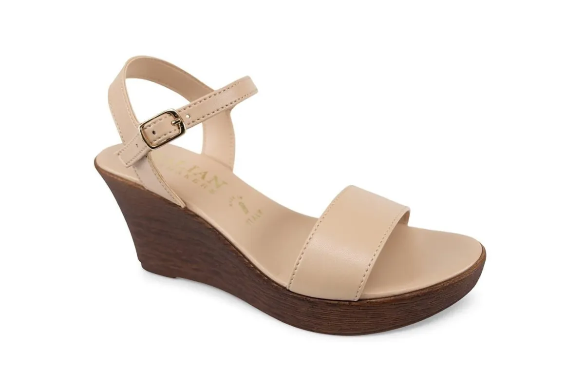 Arianna -  Strap Wedge Sandal sold by Italian Shoemakers