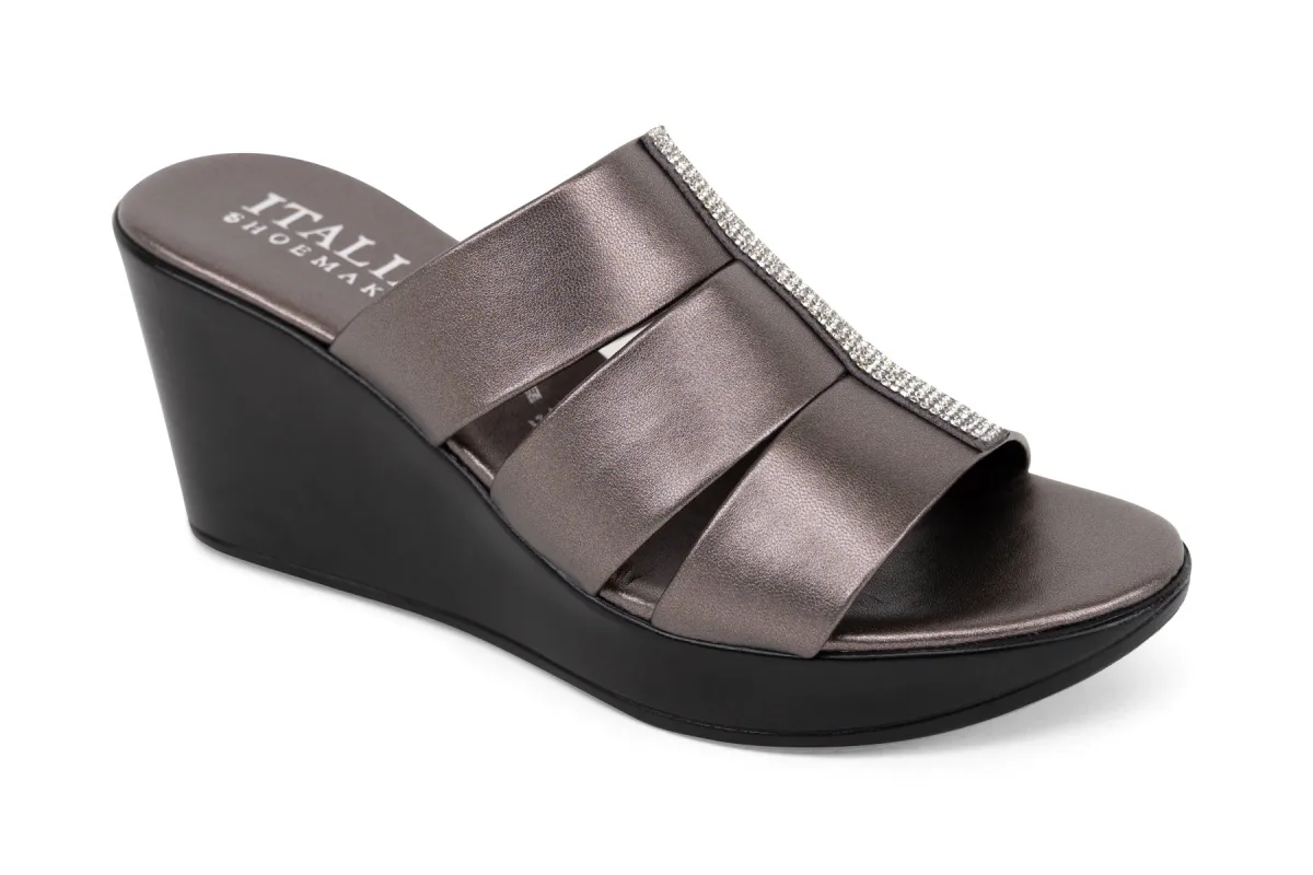 Marvina - Multi Strap Wedge Sandal sold by Italian Shoemakers