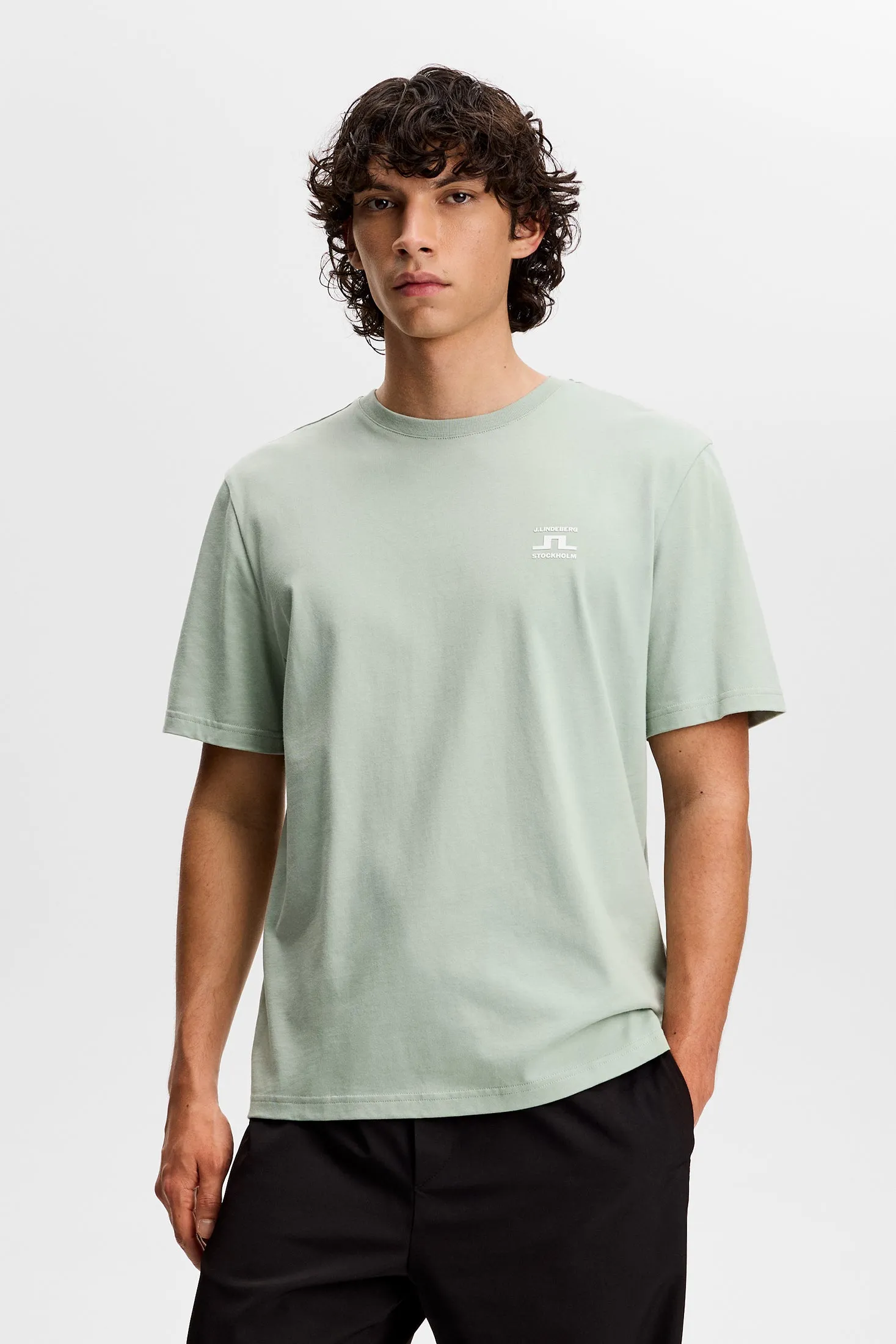 Parcie Seasonal Tee / Jadeite sold by J. Lindeberg product image thumbnail 3