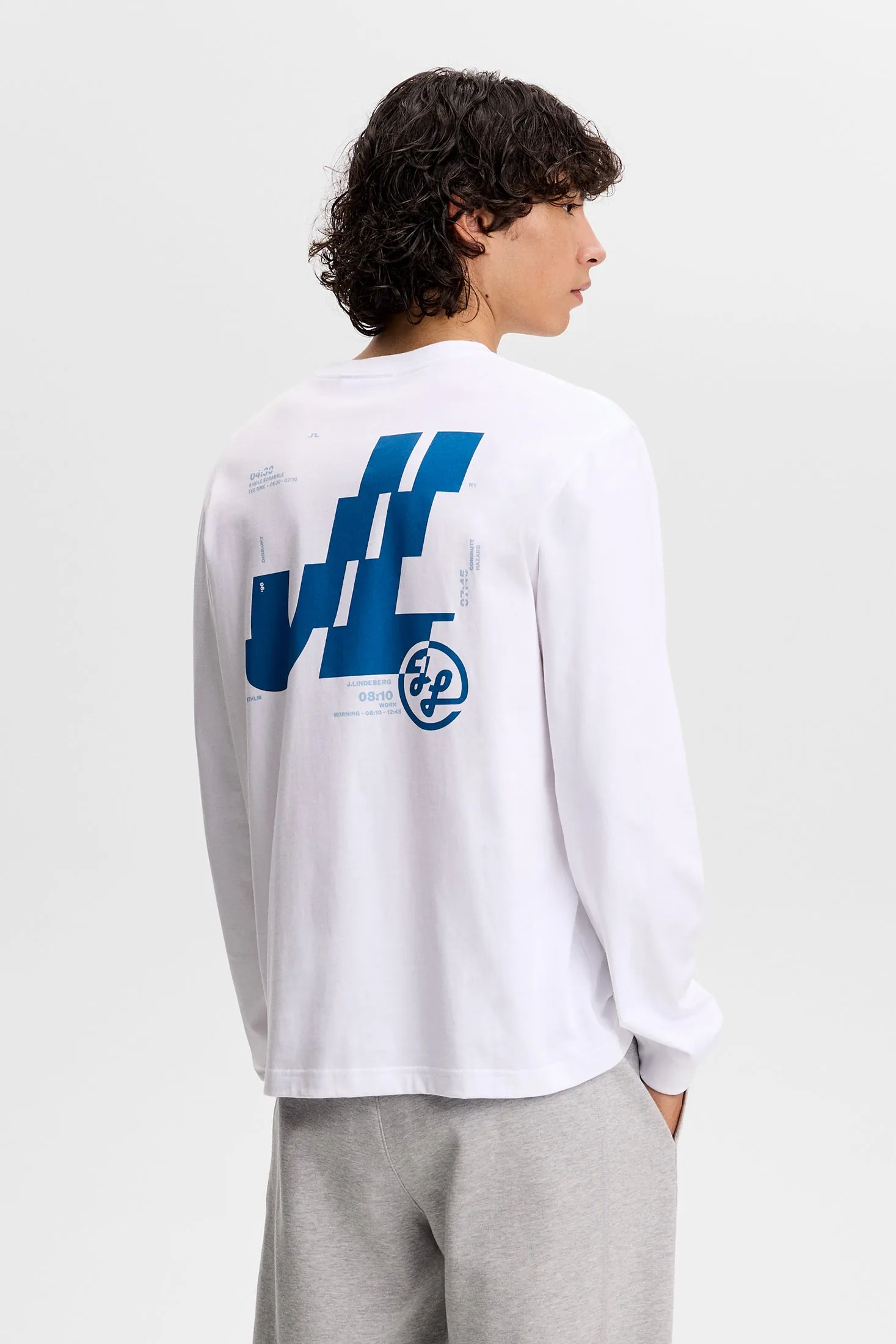 Parcie Longsleeve Tee / White sold by J. Lindeberg product image thumbnail 4