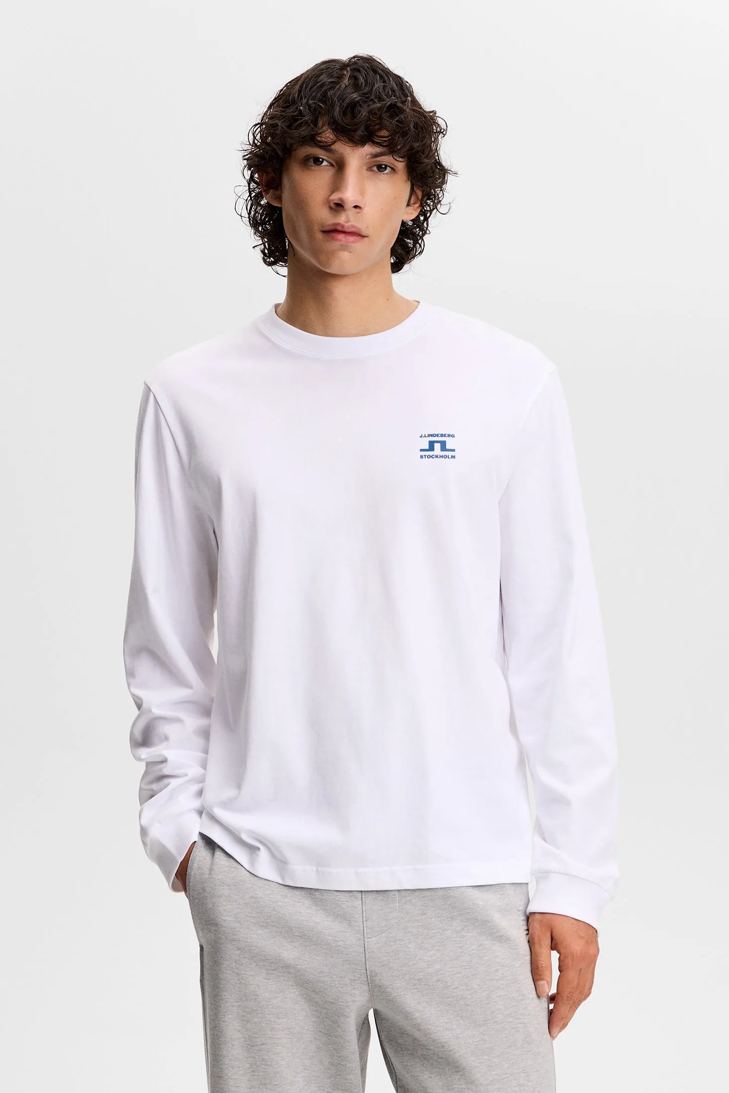 Parcie Longsleeve Tee / White sold by J. Lindeberg product image thumbnail 3