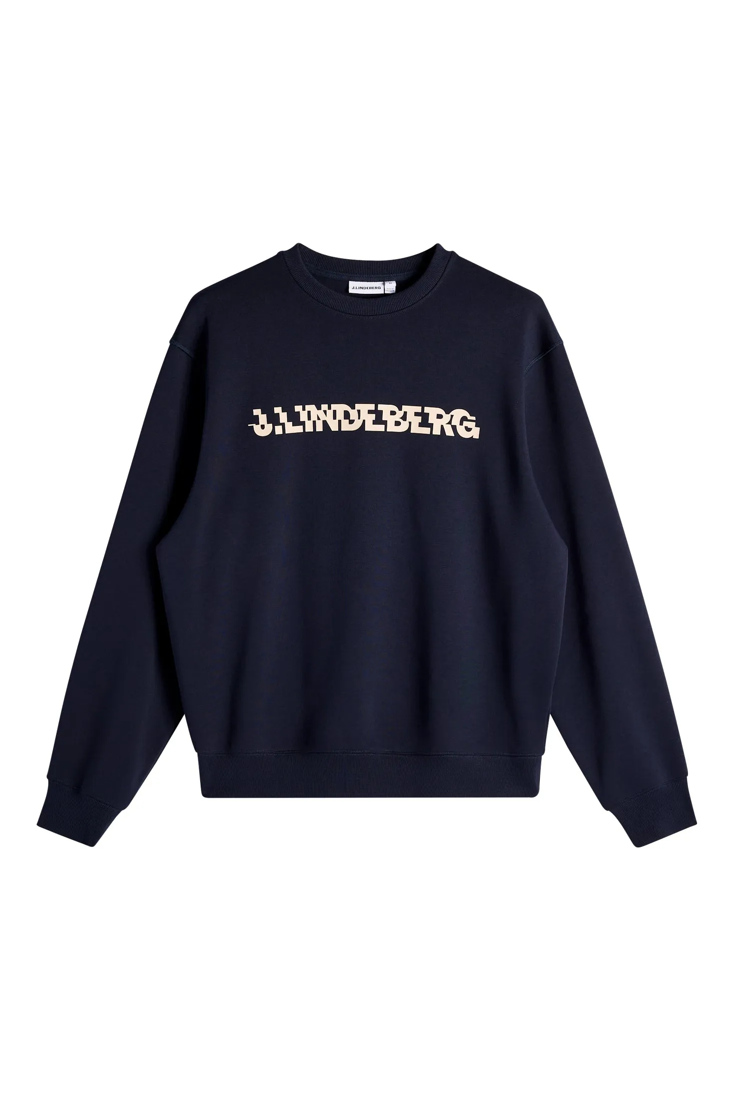 Club Printed Crew Neck / JL Navy sold by J. Lindeberg