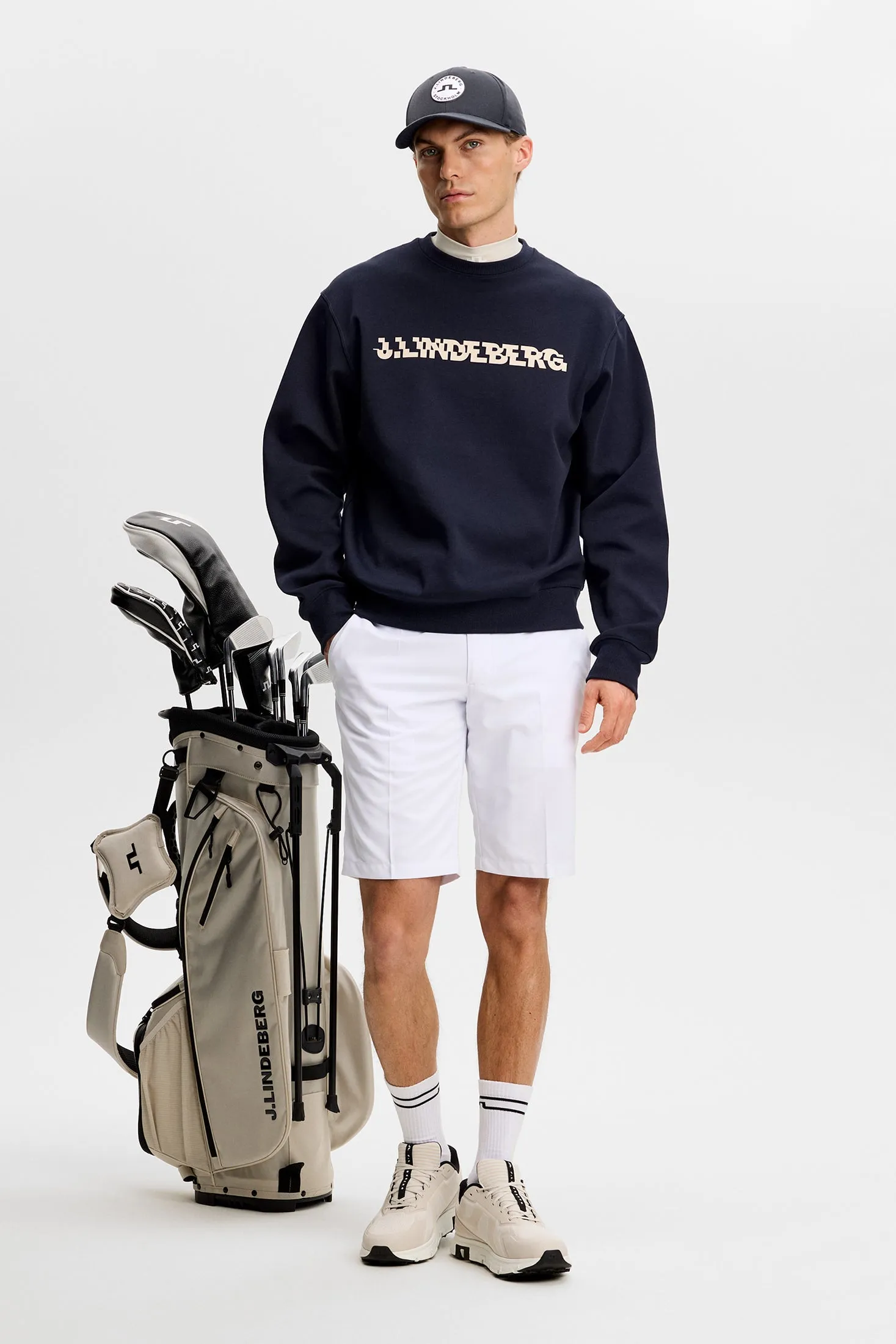 Club Printed Crew Neck / JL Navy sold by J. Lindeberg product image thumbnail 4