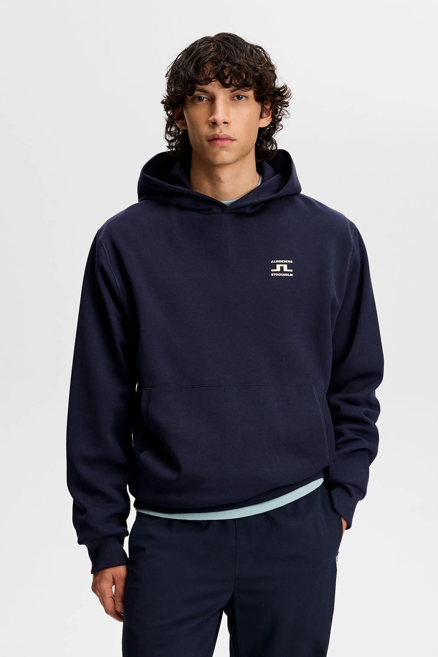 Club Printed Hood / JL Navy sold by J. Lindeberg product image thumbnail 3