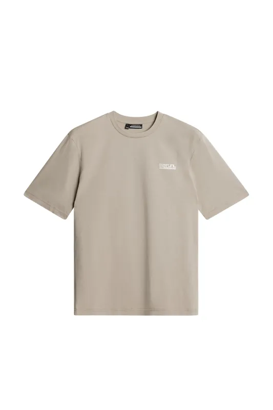 Graphic T-Shirt / Oyster Brown sold by J. Lindeberg